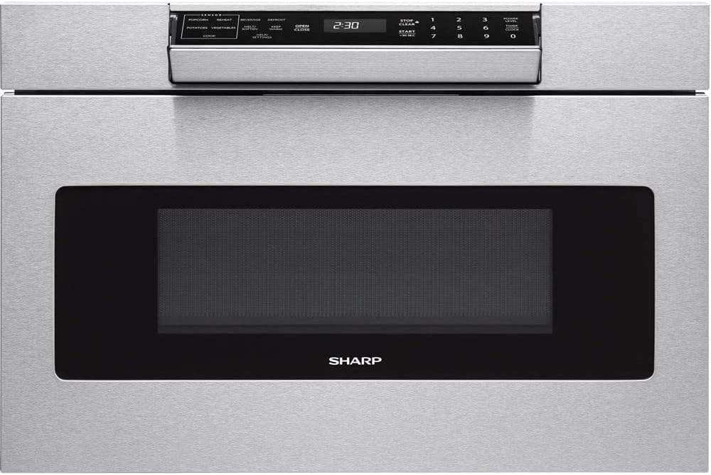 SHARP SMD3070ASY 30 inch 1.2 cu. ft. 950W Stainless Steel Microwave Drawer Oven Bundle with 3 YR CPS Enhanced Protection Pack (E93SHSMD3070ASY)