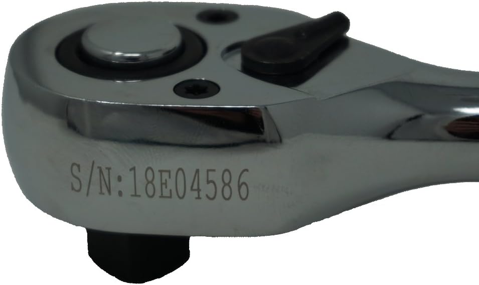 Garage Ready Digital Torque Wrench - (9 to 44 ft-lbs) (12 to 60 Nm) +/- 2% Accuracy with Limit Buzzer & LED Flash Notification and Peak Trace Tracking (3/8-Inch Drive)