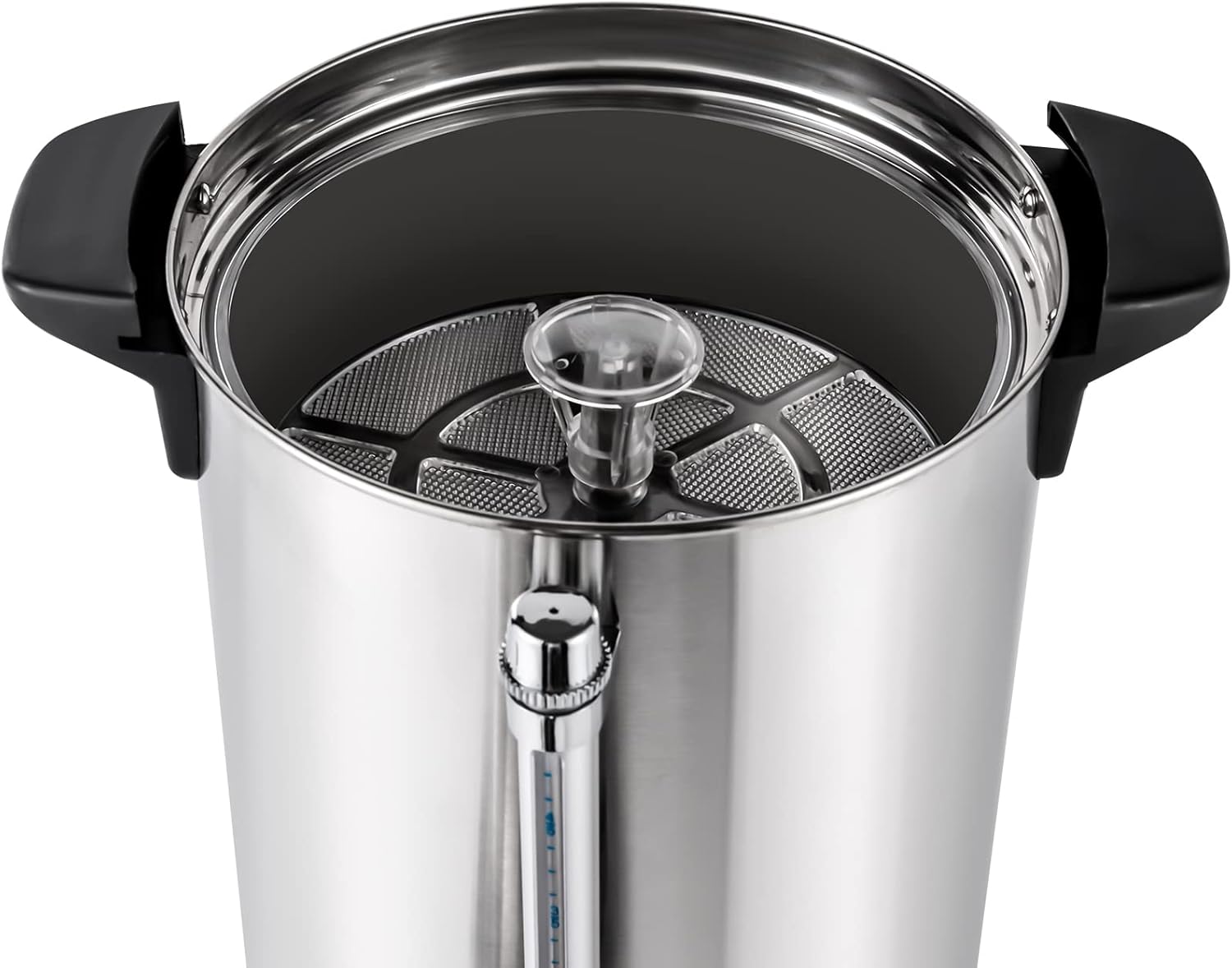 Hot Water Dispenser, 25L/6.6 gal Commercial Stainless Steel Electric Hot Water Boiler With Double-layer Barrel Wall, Portable Thermostable Tea Urn Coffee Boiler With Practical Faucet For Hot Drinks