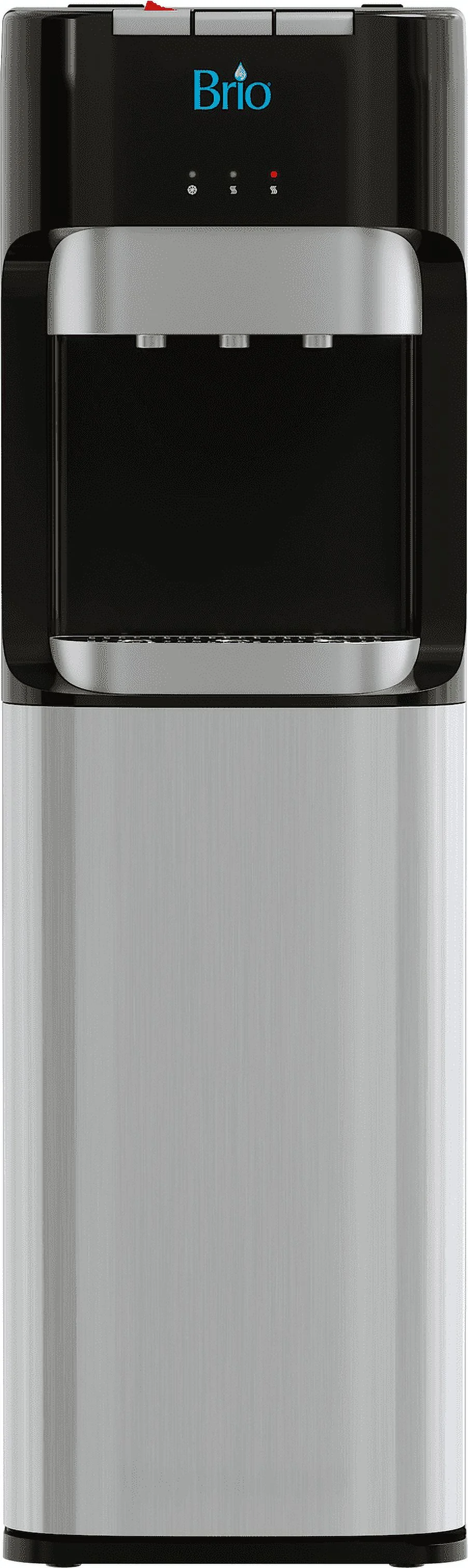 Brio Bottom Load Water Cooler Dispenser with Hot, Cold and Room Temperature Water, Height 41.4"