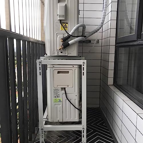 Double Levels Ground Stand for Mini Split Air Conditioners Heat Pump System,Heavy Duty Ground Stand for Mini Split 9,000-18,000 BTU,Condenser Stand for Ductless Mini Split Air Conditioner Stand&HVAC