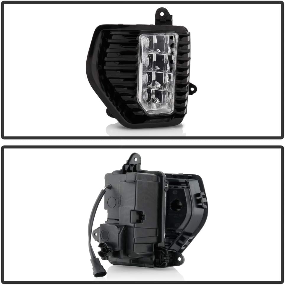 ACANII - For 2019-2020 GMC Sierra 1500 Denali (New Gen) LED Bumer Fog Lights Driving Lamps w/Switch Assembly Left+Right