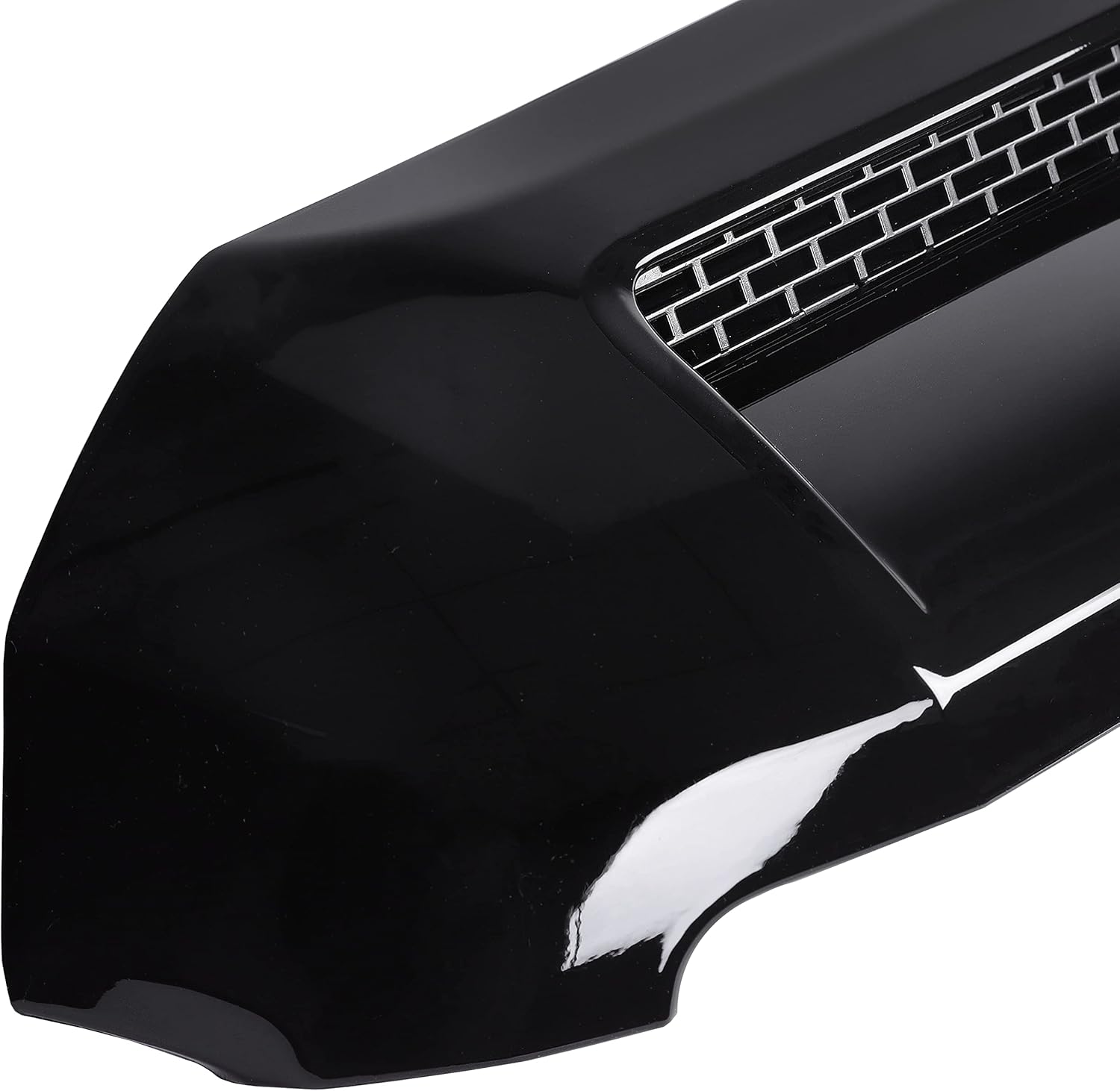 HECASA Hood Scoop Compatible with 2014-2021 Toyota Tundra Replacement for 761800C030 TO1231102 REPT133702 Front Black Upper Grille Bulge Molding Platinum Style
