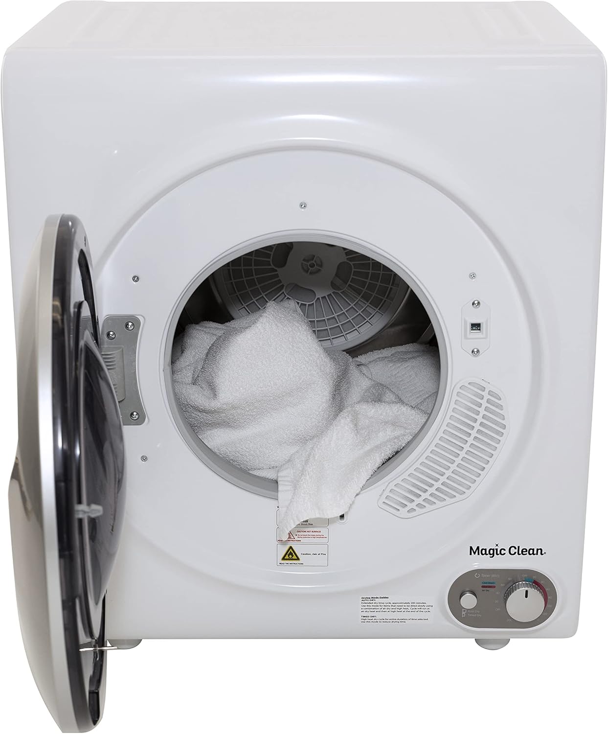 MCLD24WI Clothes Dryer Portable Front Loading for Laundry, Compact for Apartments, RV and More, White