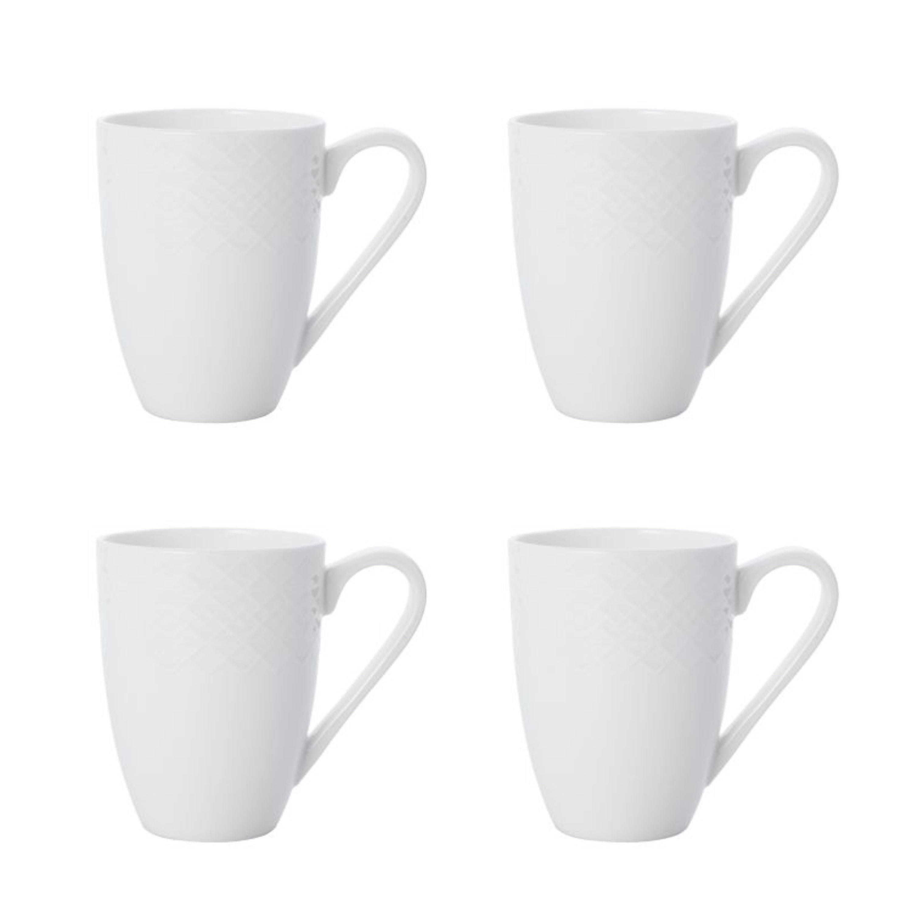 Mikasa Jenna 16 Piece Dinnerware Set, Service for 4 - White