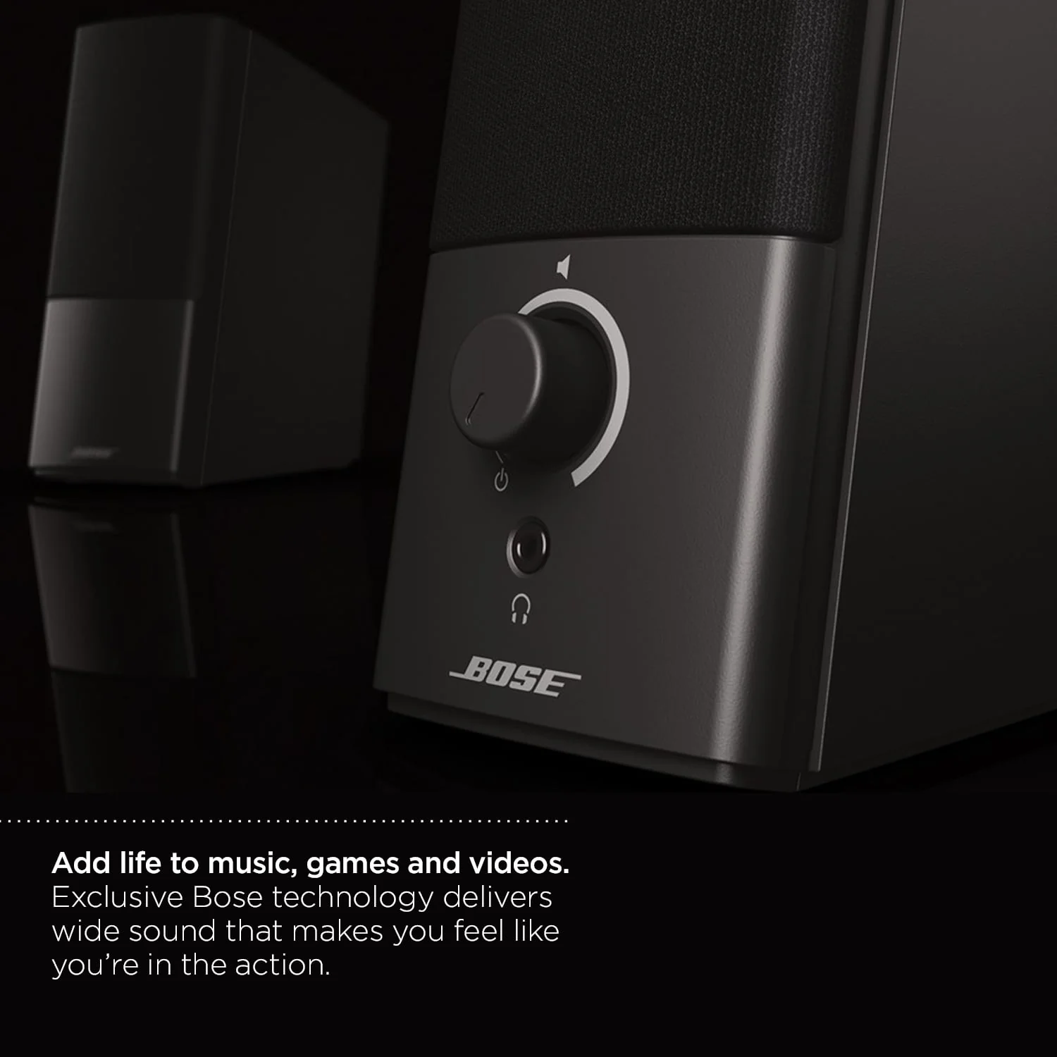 Bose Companion 2 Multimedia Computer Speaker System - 2 speakers per pack, 7.5 inches