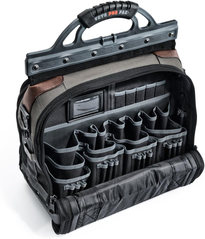 Veto Pro Pac Tech XL Tool Bag, 1-Pack,Black, Grey