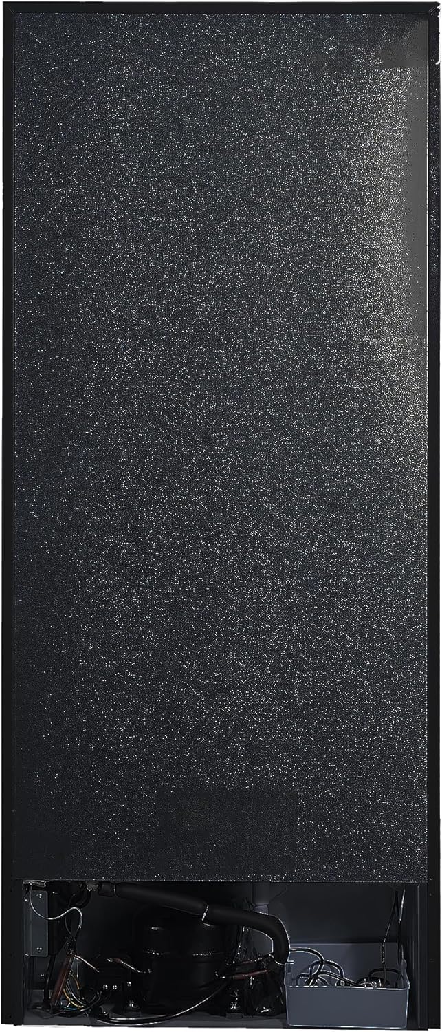 14cf Upright Freezer CONVERTIBLE REF Garage Ready 28in wide 110V (Black)