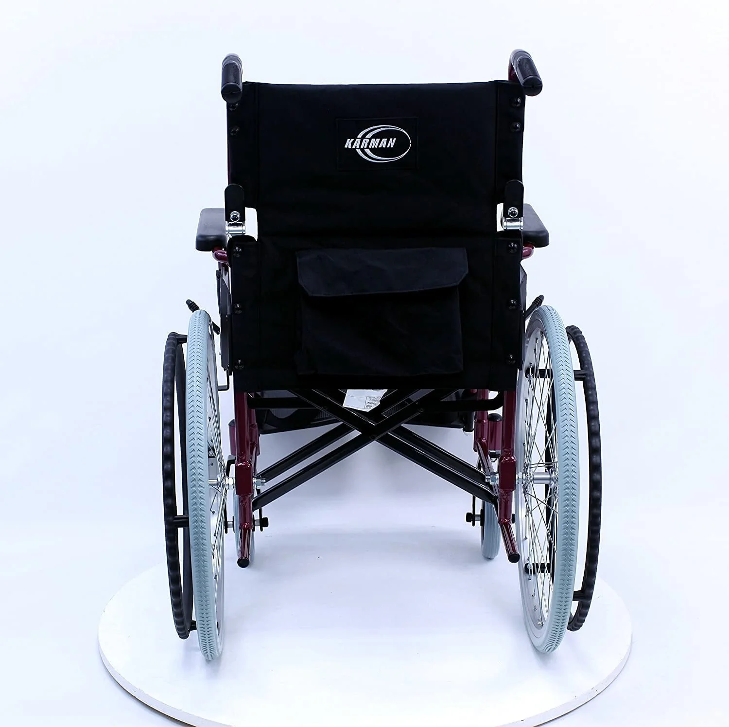 Karman LT-980 24 Pounds Lightweight Wheelchair, 18 Seat, Burgundy