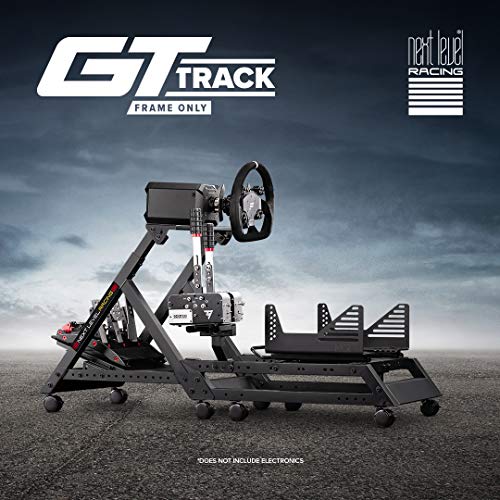 Next Level Racing Gttrack Frame Only Simulator Cockpit - Not Machine Specific & Free Standing Single Monitor Stand (NLR-A011)