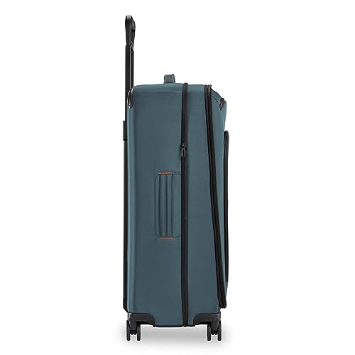Briggs & Riley Domestic 22" Carry On Expandable Spinner - Luggage for Travel, Suitcases with Wheels, Softside Rolling Bag for Men & Women, Self-Repairing Zipper - ZDX Collection, Hunter