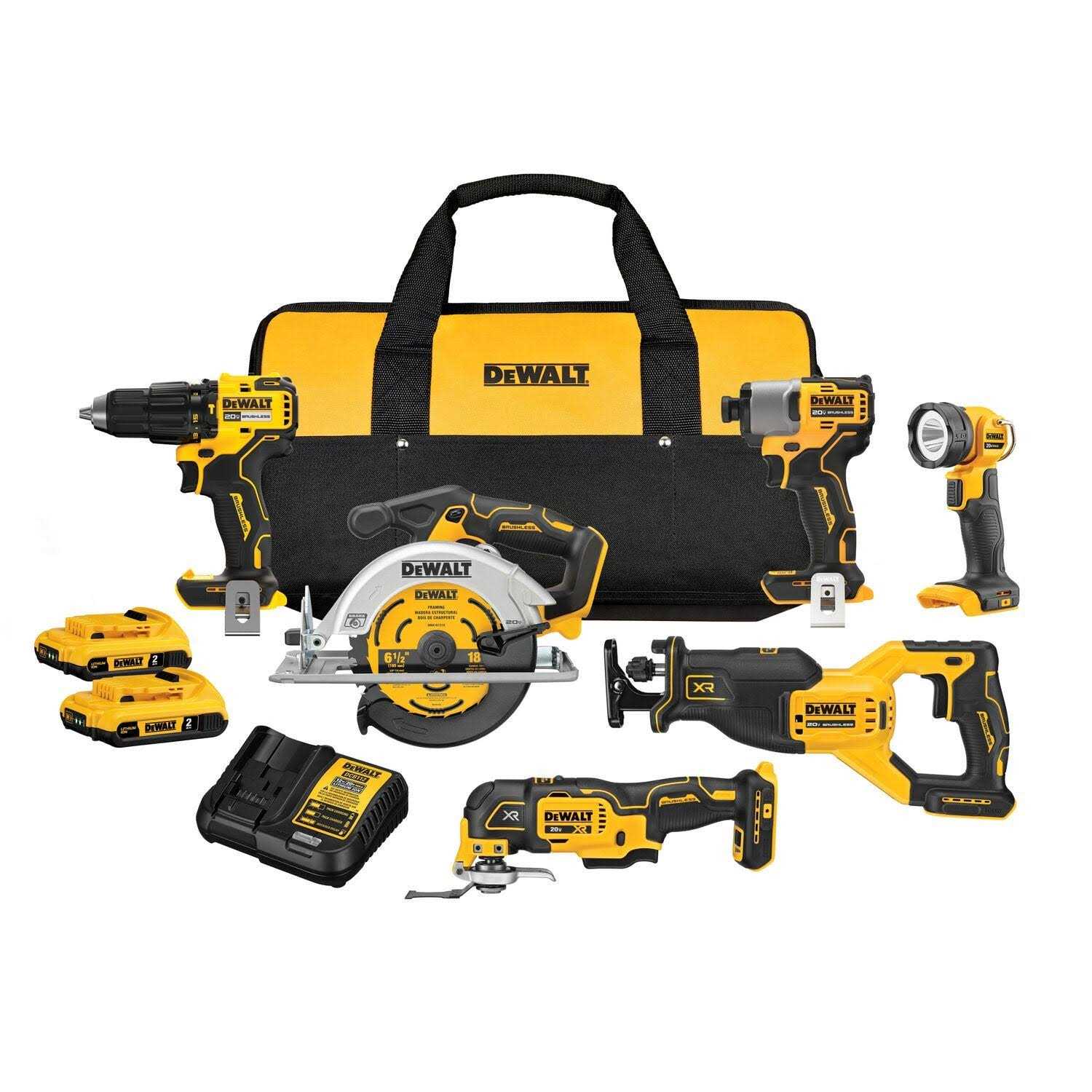 DEWALT 20V MAX Brushless 6 Tool Combo Kit DCK628D2 - Shop Hardware Tools Online Store