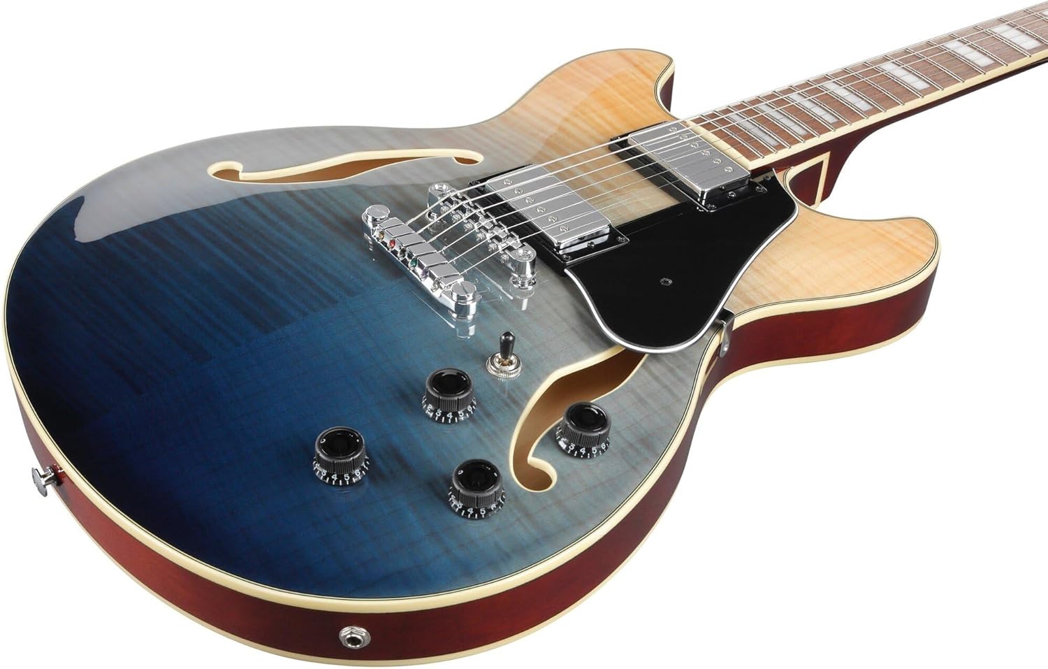 Ibanez Artcore AS73FM Semi-Hollow Electric Guitar - Transparent Indigo Fade