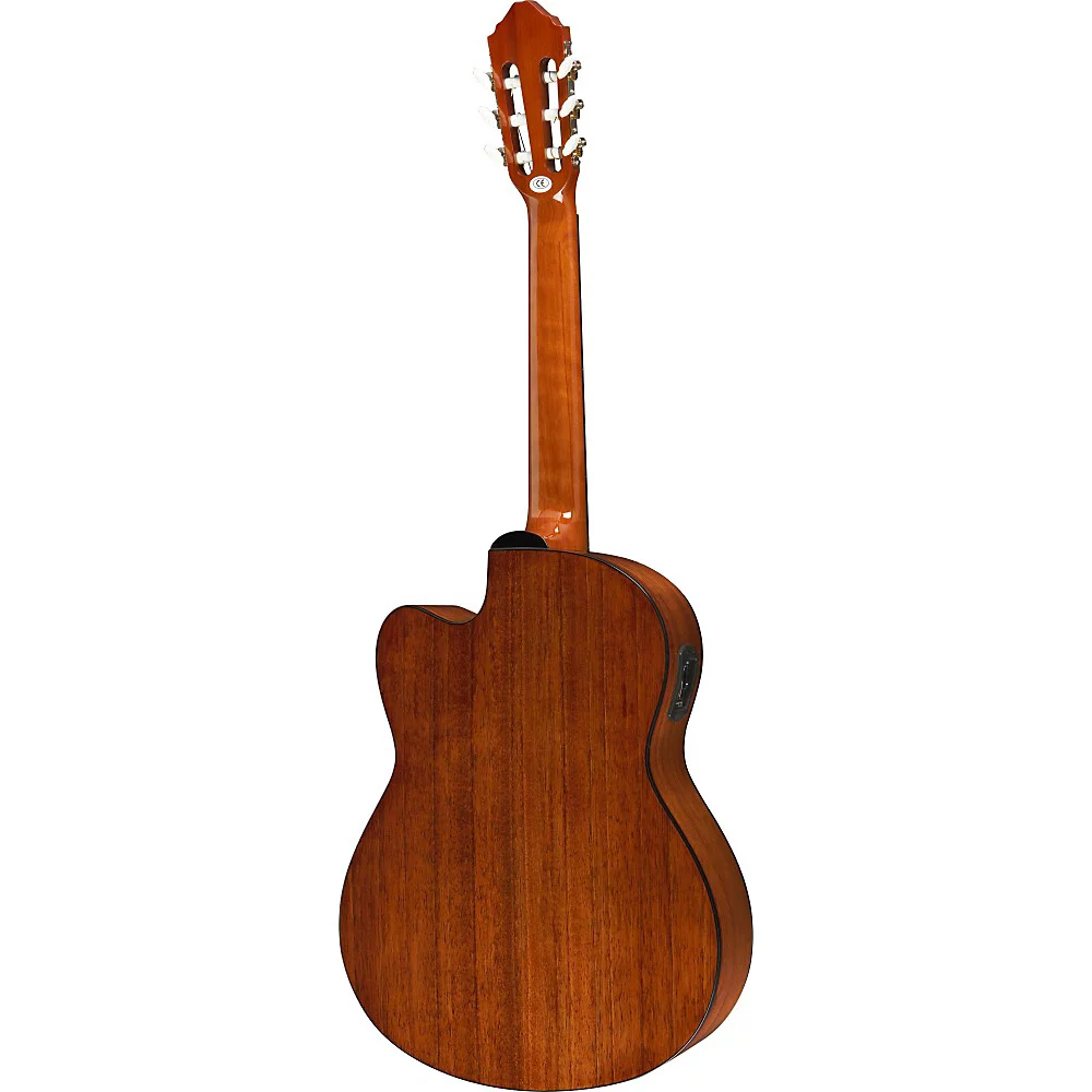 Lucero LC100CE Cutaway Classical Acoustic-Electric Guitar Natural