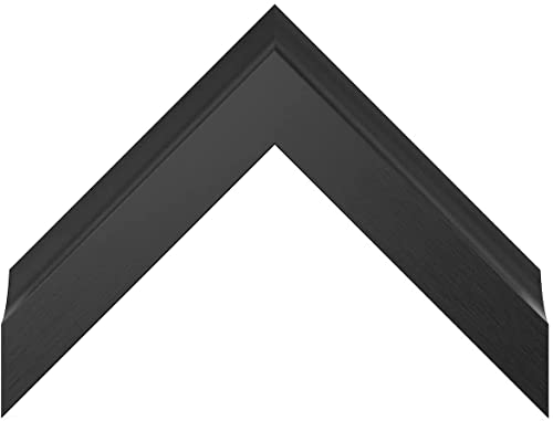 Deco TV Frames Alloy Scoop - Anodized Black Bezel Compatible ONLY with Samsung The Frame TV