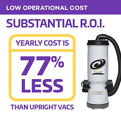 ProTeam Commercial Backpack Vacuum, MegaVac Vacuum Backpack with Blower Tool
