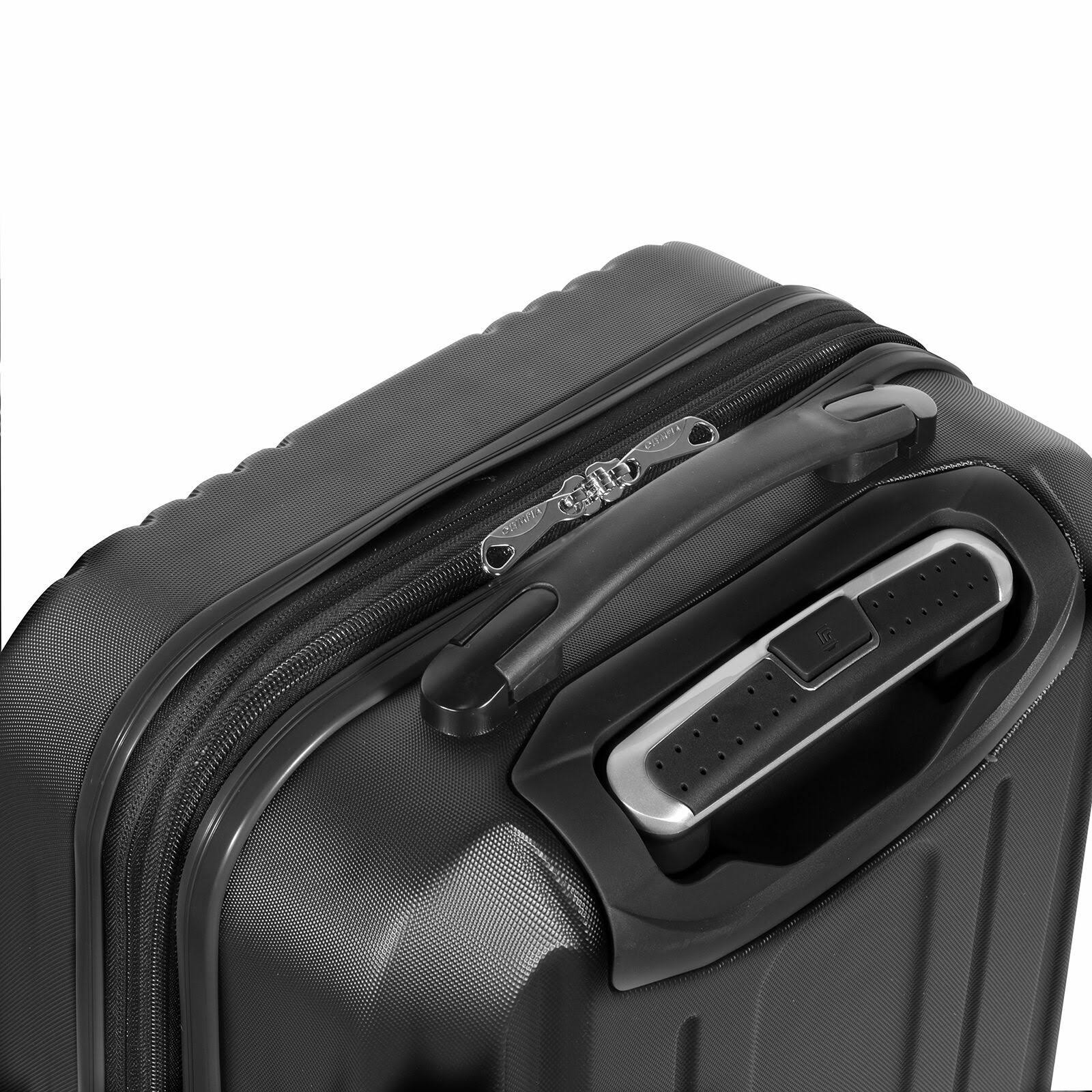 Olympia Apache II Carry-On Hardside Spinner Suitcase - 21x22 - Black