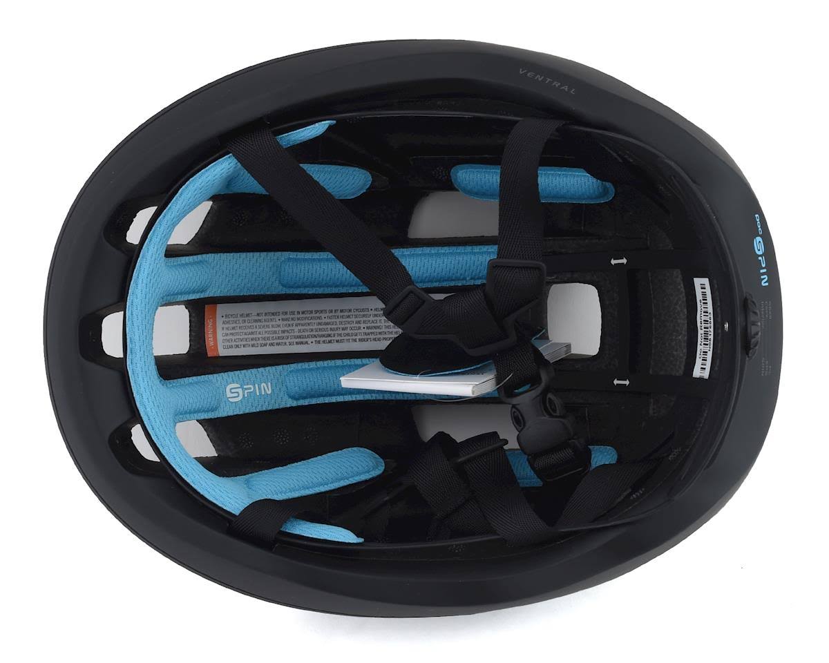 POC Ventral Spin Helmet - Uranium Black Matte Medium