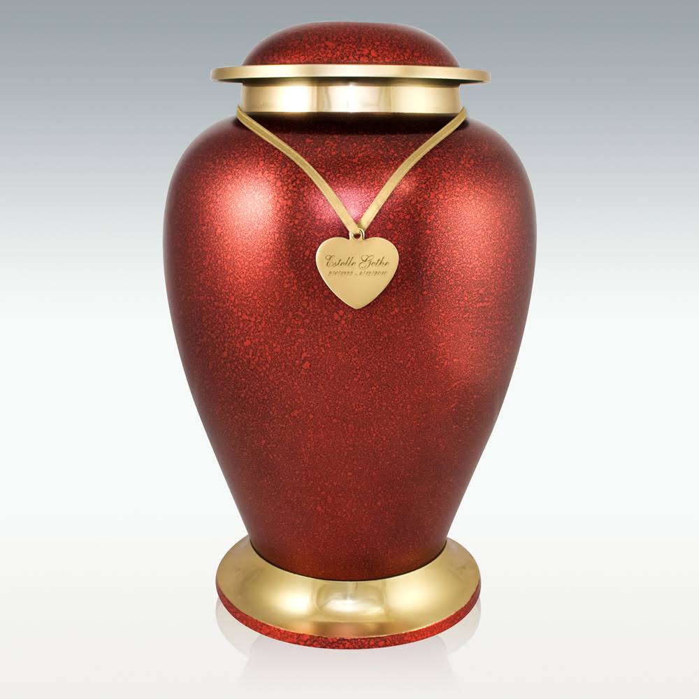 Perfect Memorials Large Cardinal Brass Cremation Urn