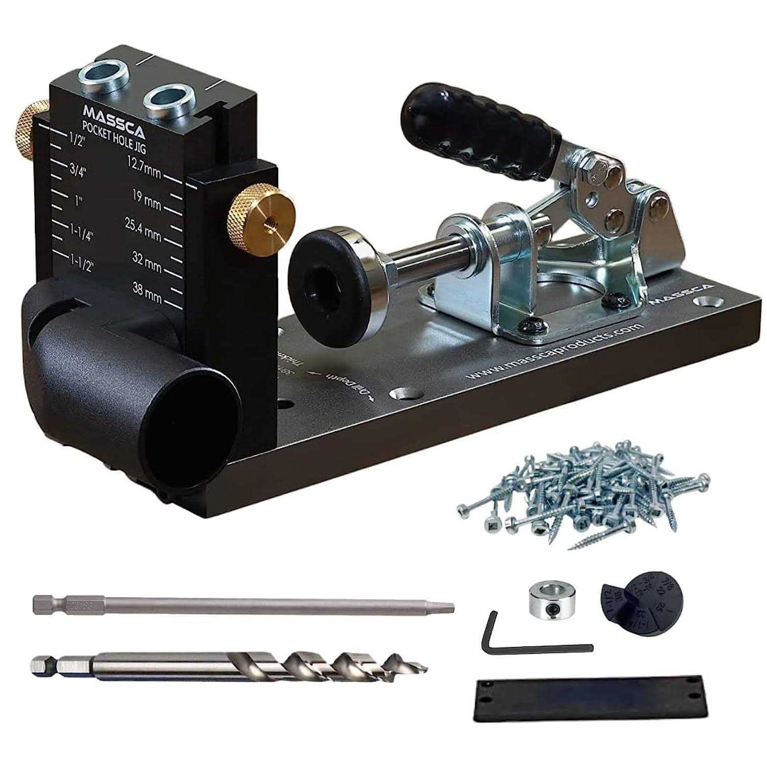 Pocket Hole Jig Kit M1 Adjustable &amp; Easy To Use Pocket Screw Jig - Shop Hardware Tools Online Store