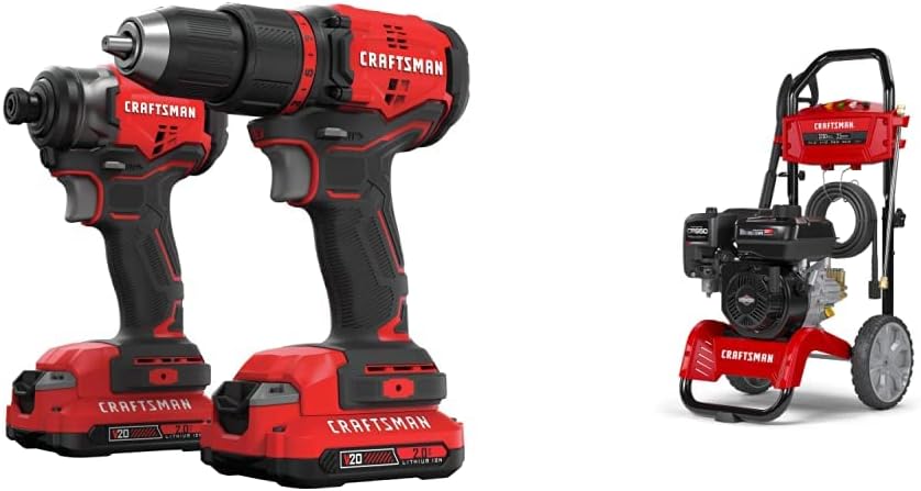CRAFTSMAN V20* Cordless Drill Combo Kit, 2 Tool (CMCK210C2)
