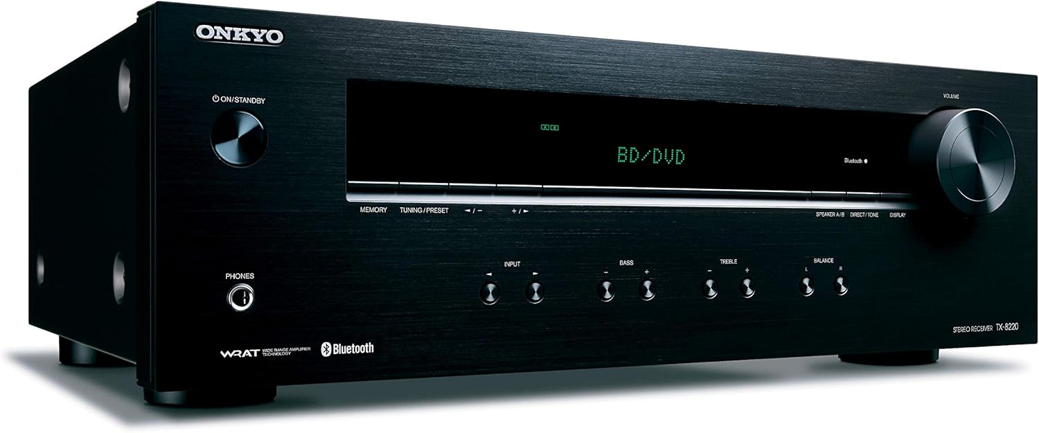 Onkyo TX-8220 2 Home Audio Channel Stereo Receiver with Bluetooth,black