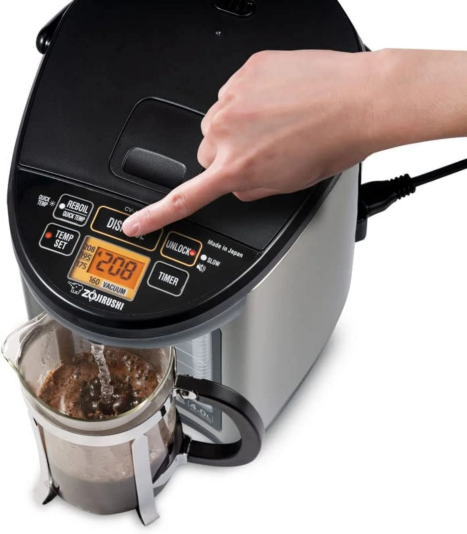 Zojirushi CV-JAC50XB  VE Hybrid Water Boiler &amp; Warmer  5.0 Liter  Stainless Black  Made in Japan
