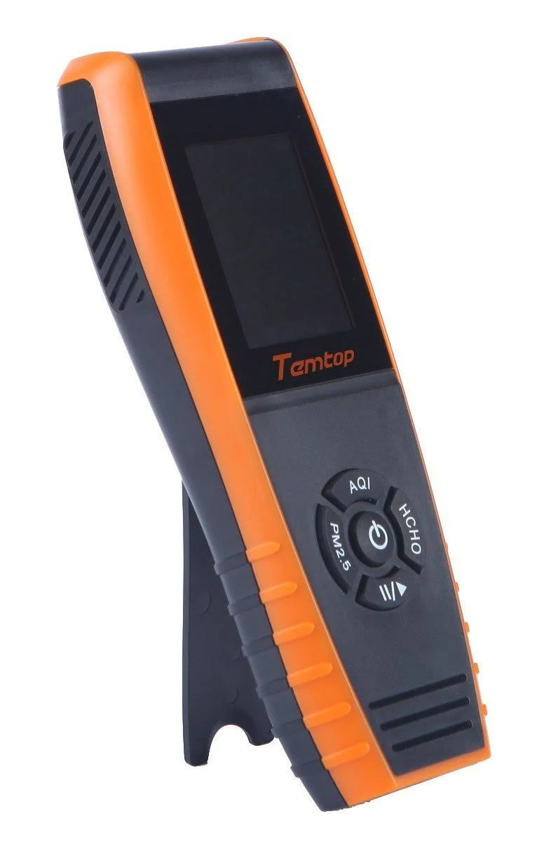 Temtop LKC-1000S+ Air Quality Monitor Formaldehyde Detector, Air Pollution Sensor, Humidity and Temperature Meter Tester with PM