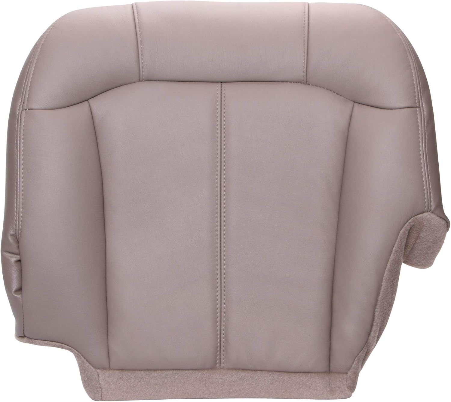 The Seat Shop Driver Side 40 Portion (Split Bench) Bottom Replacement Seat Cover - Graphite (Dark Gray) Leather (Compatible with 2000 - 2002 Chevrolet Silverado, GMC Sierra 1500, 2500, 3500)