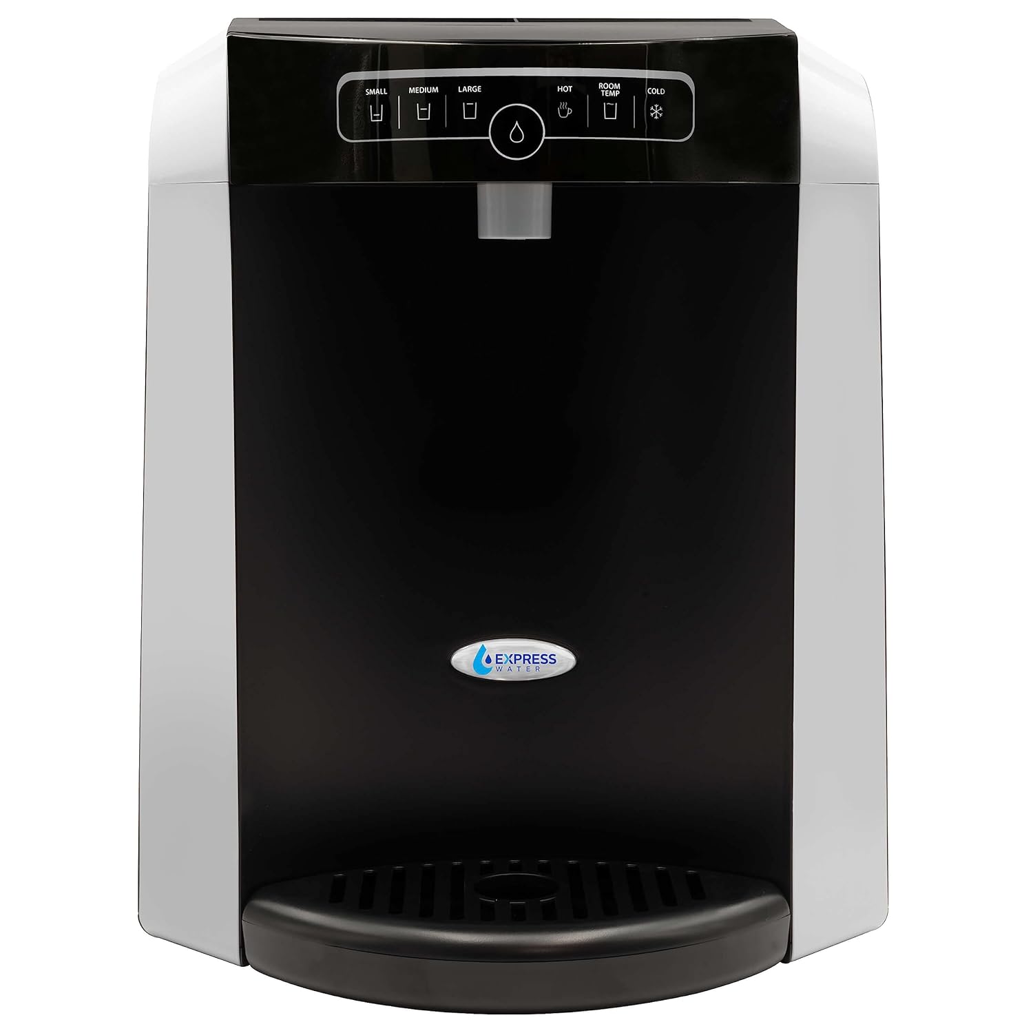 Express Water Countertop Water Dispenser Hot & Cold Water Dispenser, Touch Panel Water Cooler Dispenser with Pre-Set Cup Sizes, Water Machine Easily Connects to Reverse Osmosis Water Filtration System