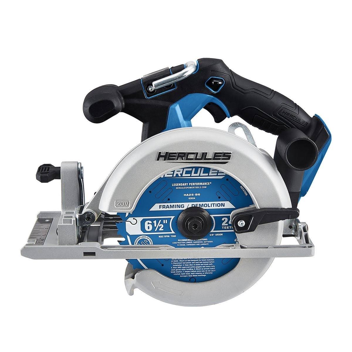 Hercules 20V Lithium-Ion Cordless 6-1/2 in. Circular Saw - Tool Only