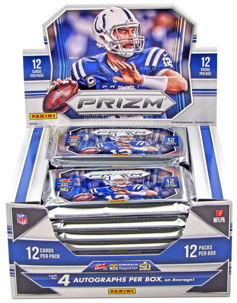 2015 Panini Prizm Football 12 Pack Jumbo Hobby Box (Sealed)
