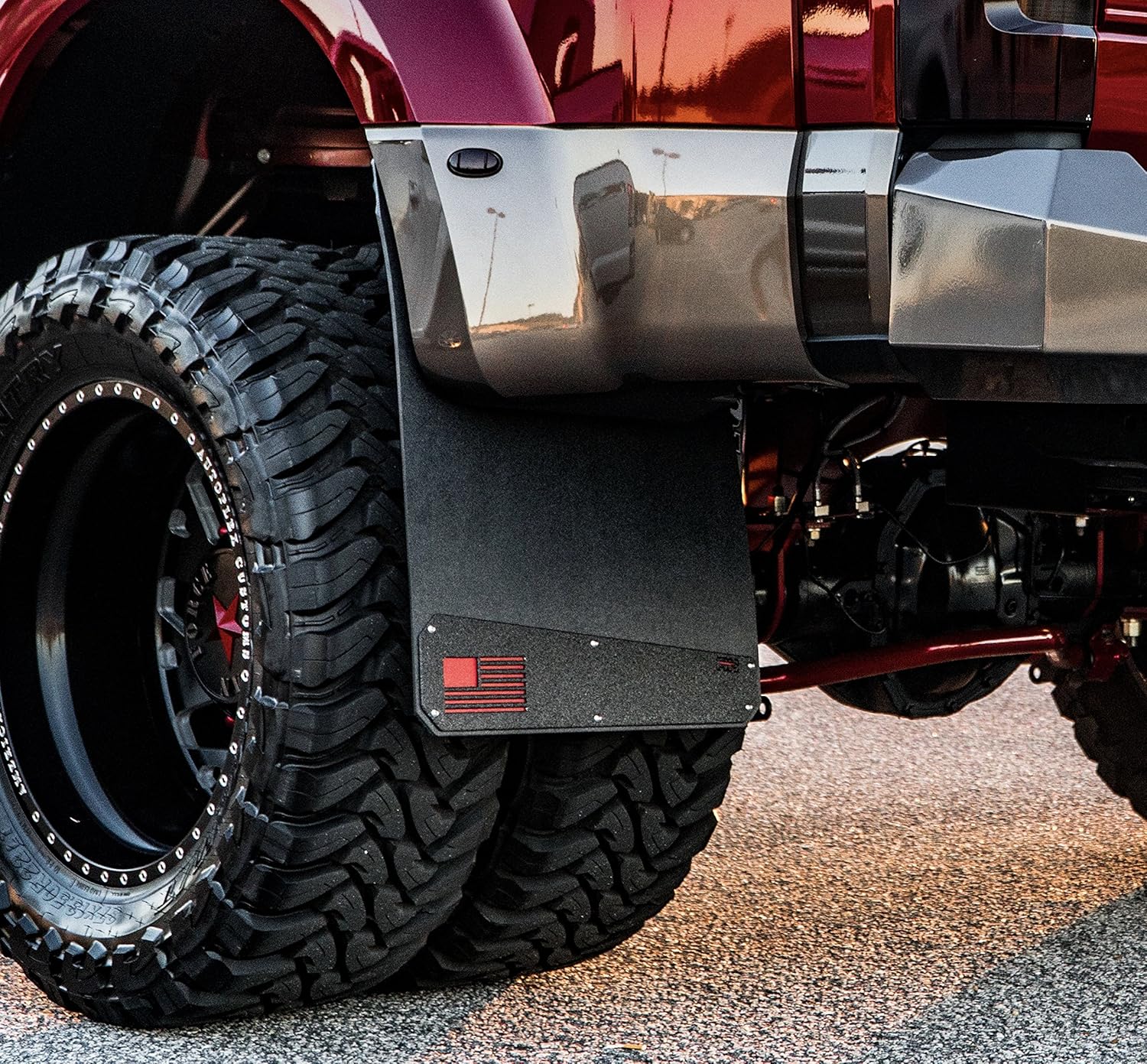 REK GEN 'Merica Mud Flaps Dually (Black Flag)