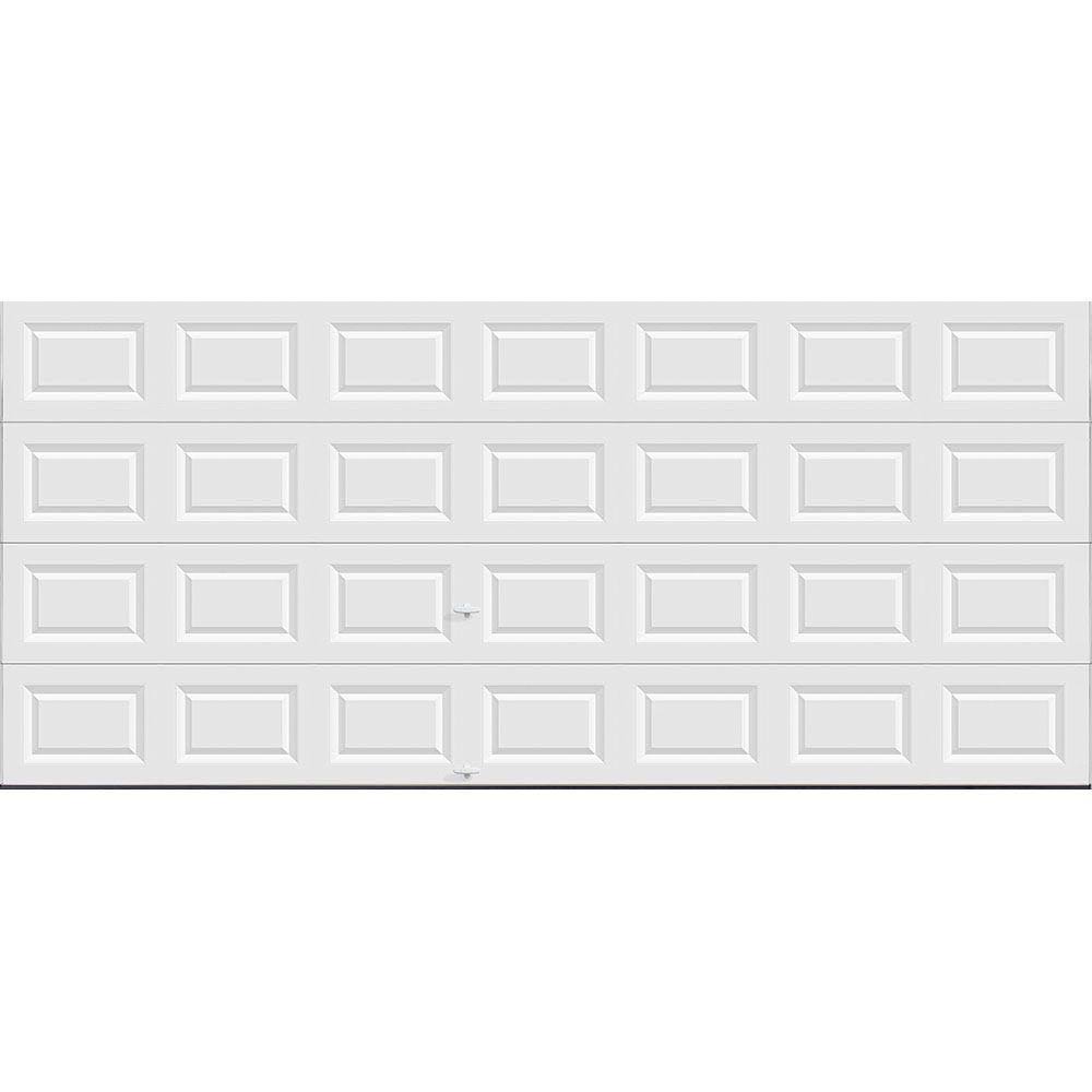 Clopay Classic Collection 15 ft. 6 in. x 7 ft. Non-Insulated Solid White Garage Door 111177