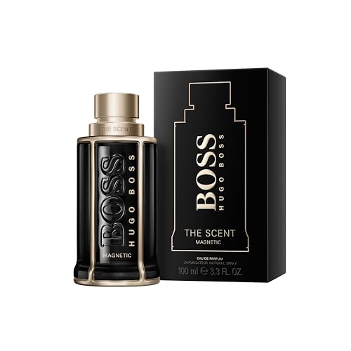 Hugo Boss The Scent Magnetic Eau de Parfum – Ambery Men's Cologne – With Notes of Maninka Fruit & Vanilla – Luxury Perfumes for Men – Long Lasting Fragrance