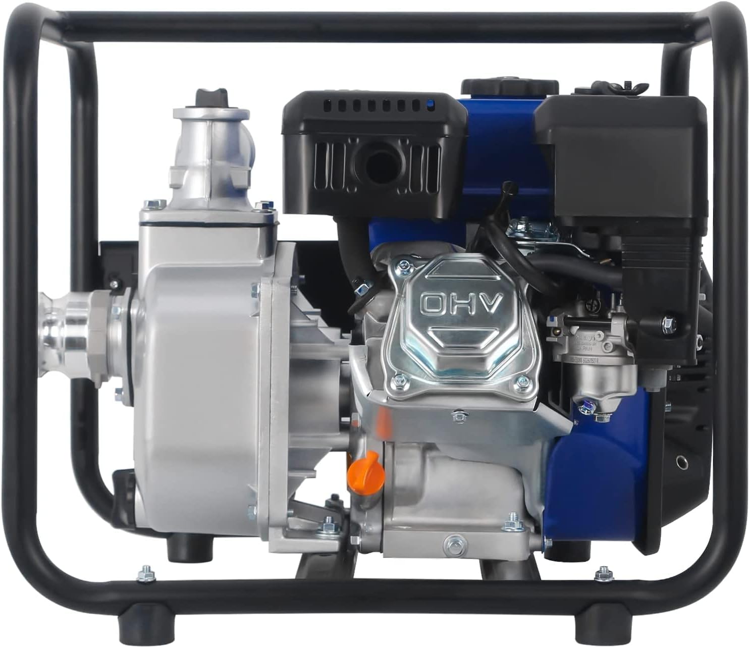 BILT HARD Semi-Trash Water Pump 2 inch, 158 GPM 7HP Gas Powered Water Transfer Pump, with Water Hose Kit