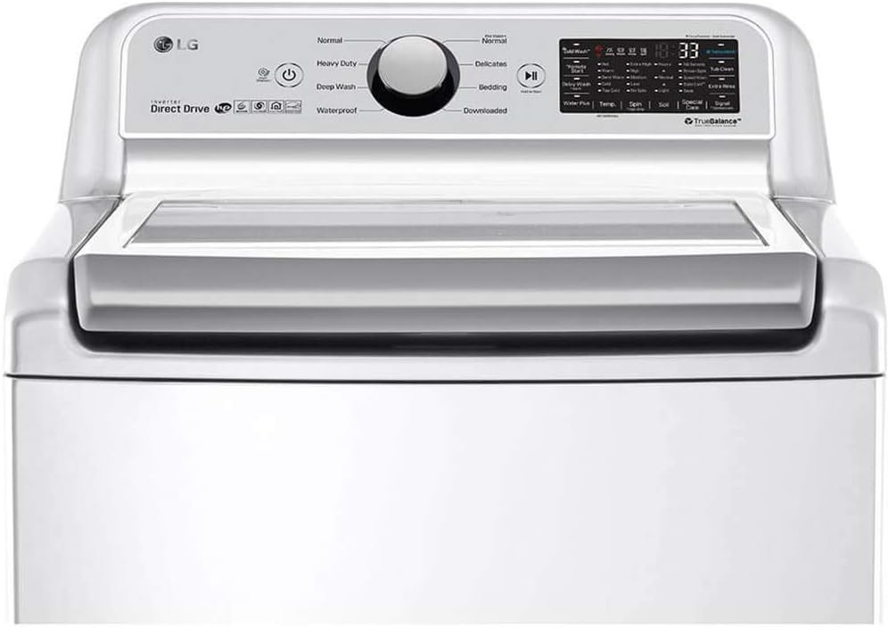 LG WT7300CW 5 Cu.Ft. White Electric Top Load Smart Washer