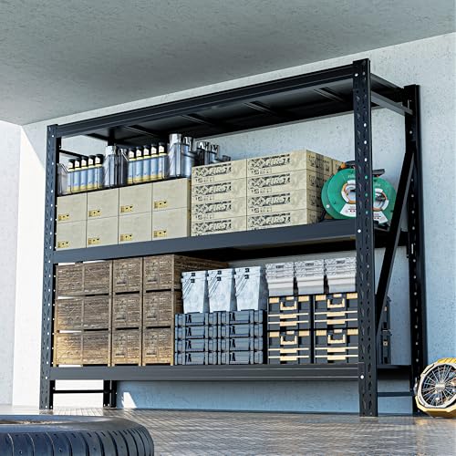 5 Tier Heavy Duty Metal Shelving Unit - Industrial Storage Shelf for Garage and Industrial Use - Durable Storage Shelf Organizer, 24" D x48" W x72" H