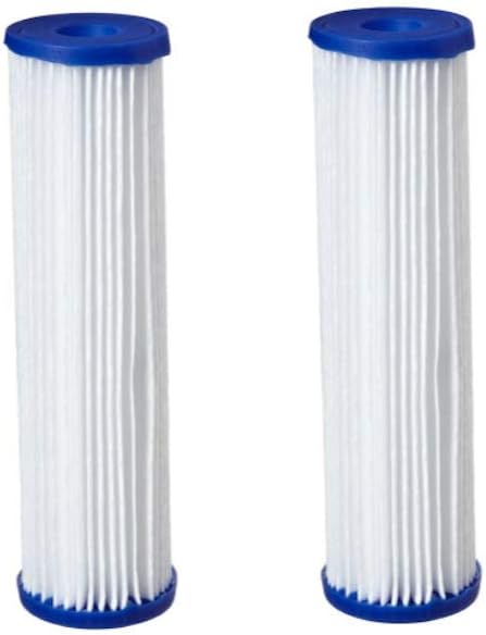 2 Pack - Compatible HydroLogic Big Boy Polyester Pleated Sediment Water Filters 4.5" x 20" Compatible 22010 20-Inch by 4.5-Inch Hydro-Logic BIGBoy Replacement