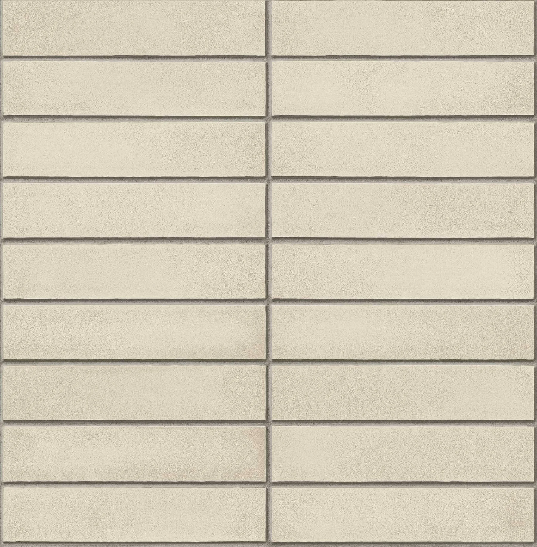 A-Street Prints by Brewster 2540-24024 Restored Midcentury Modern Bone Brick Wallpaper