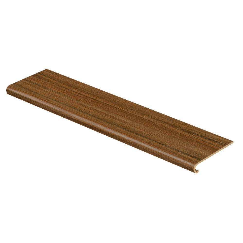 Cap A Tread Cider Oak 47 in. Long x 12-1/8 in. W x 1-11/16 in. T Vinyl Overlay for Stairs 1