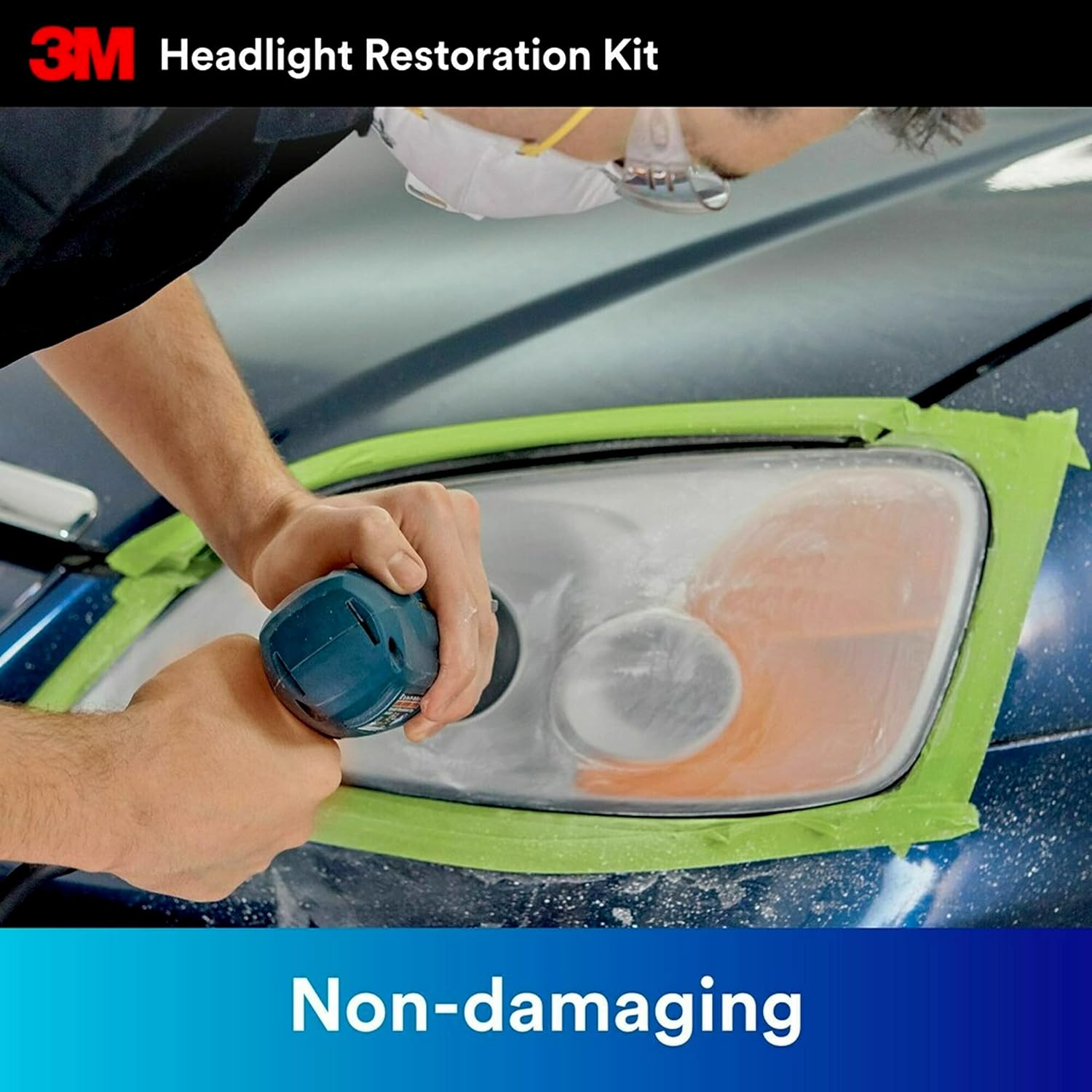 3M Headlight Restoration Kit, 2-Pack, Easy Heavy Duty Car Headlight Restoration System