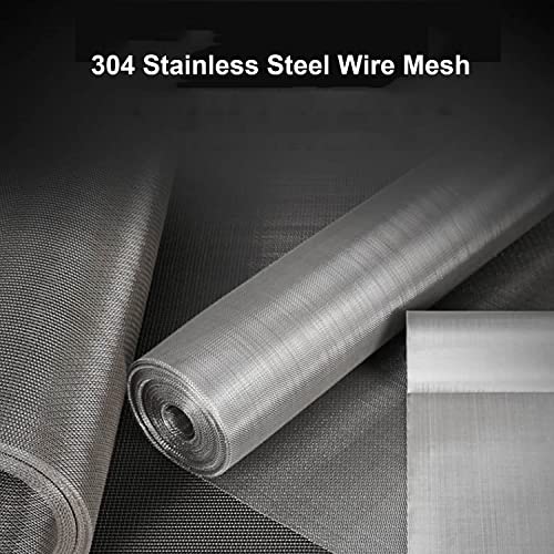 304 Stainless Steel Woven Wire,60 Mesh Fine Screen Mesh Filter Net Filtration Cloth Stainless Steel Air Vent Mesh Never Rust