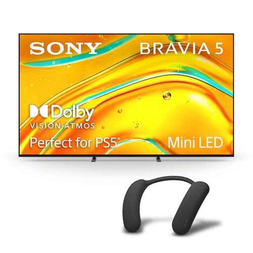 Sony BRAVIA 5 65 Inch TV, Mini LED, 4K Smart Google TV, XR Processor with AI Technology,120hz Television with Dolby Vision/Atmos, Exclusive Features for PlayStation?5, K-65XR50, 2025 Model