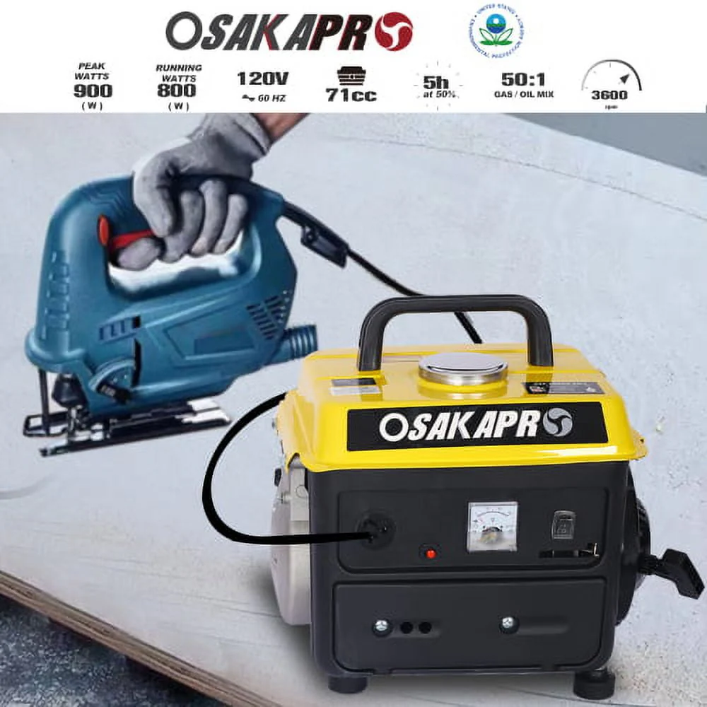 Clearance! Portable Generator, Outdoor generator Low Noise, Gas Powered Generator,Generators for Home Use