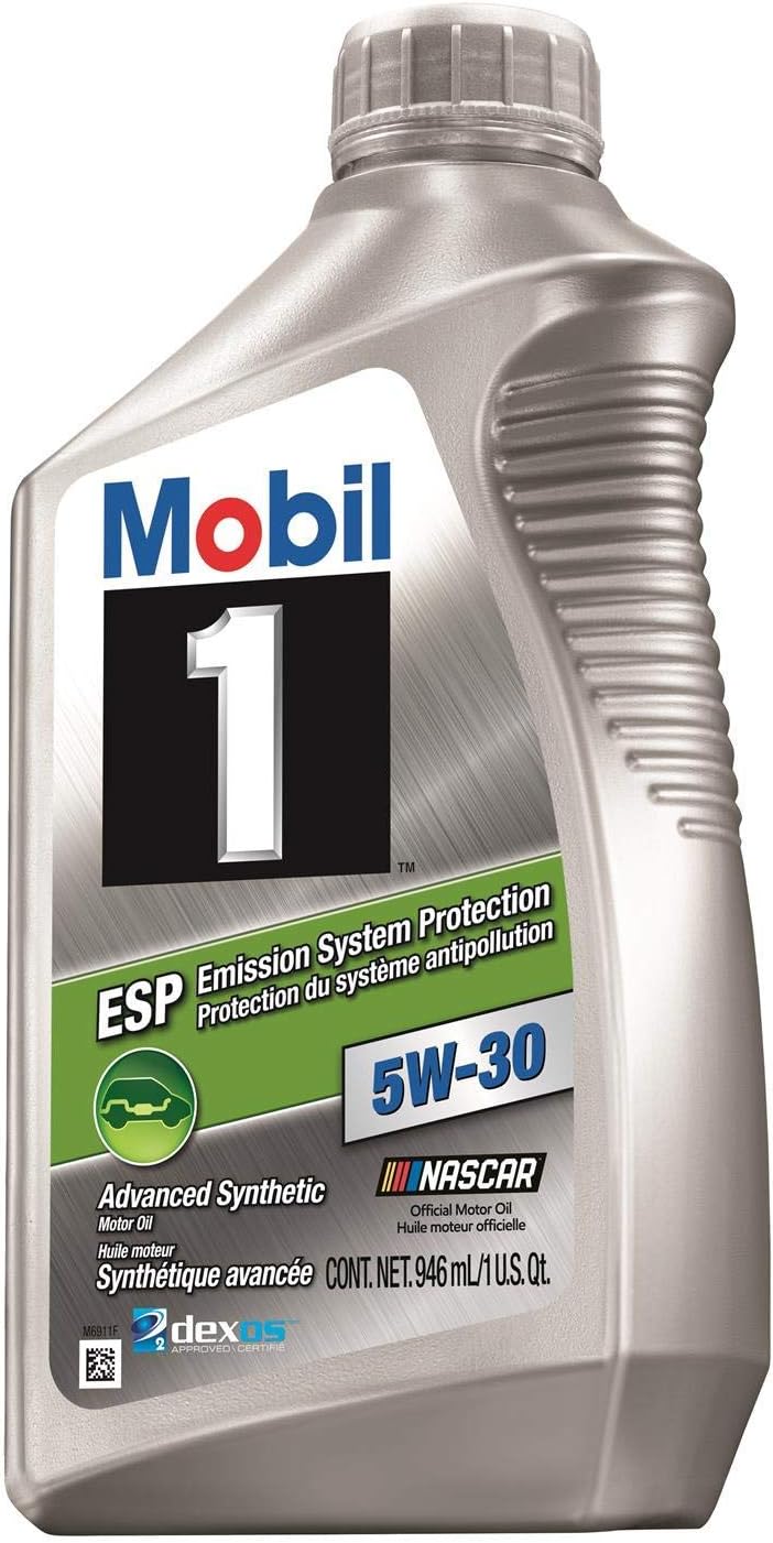 Mobil 1 5W-30 ESP Synthetic Motor Oil, 1 Qt (6 pack) Pack of 2