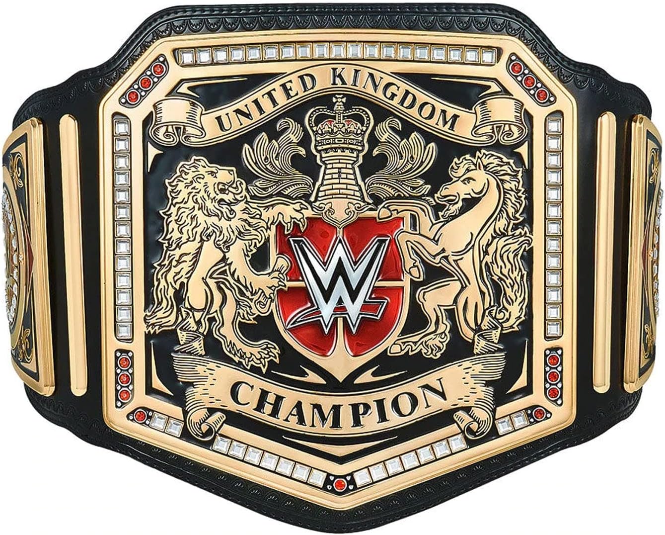 United Kingdom World Heavyweight Wrestling Championship Title Belt Replica, Authentic Wear Universal Championship Title Belt - Adult Size.