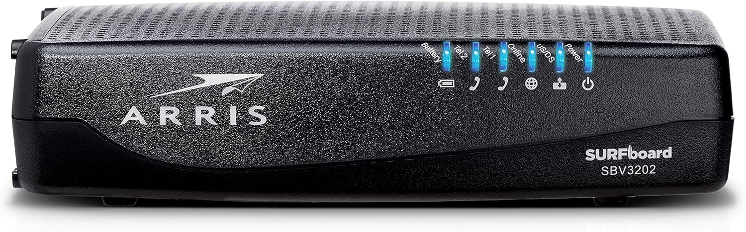 ARRIS Surfboard SBV3202 DOCSIS 3.0 Cable Modem, Certified for Xfinity Internet & Voice