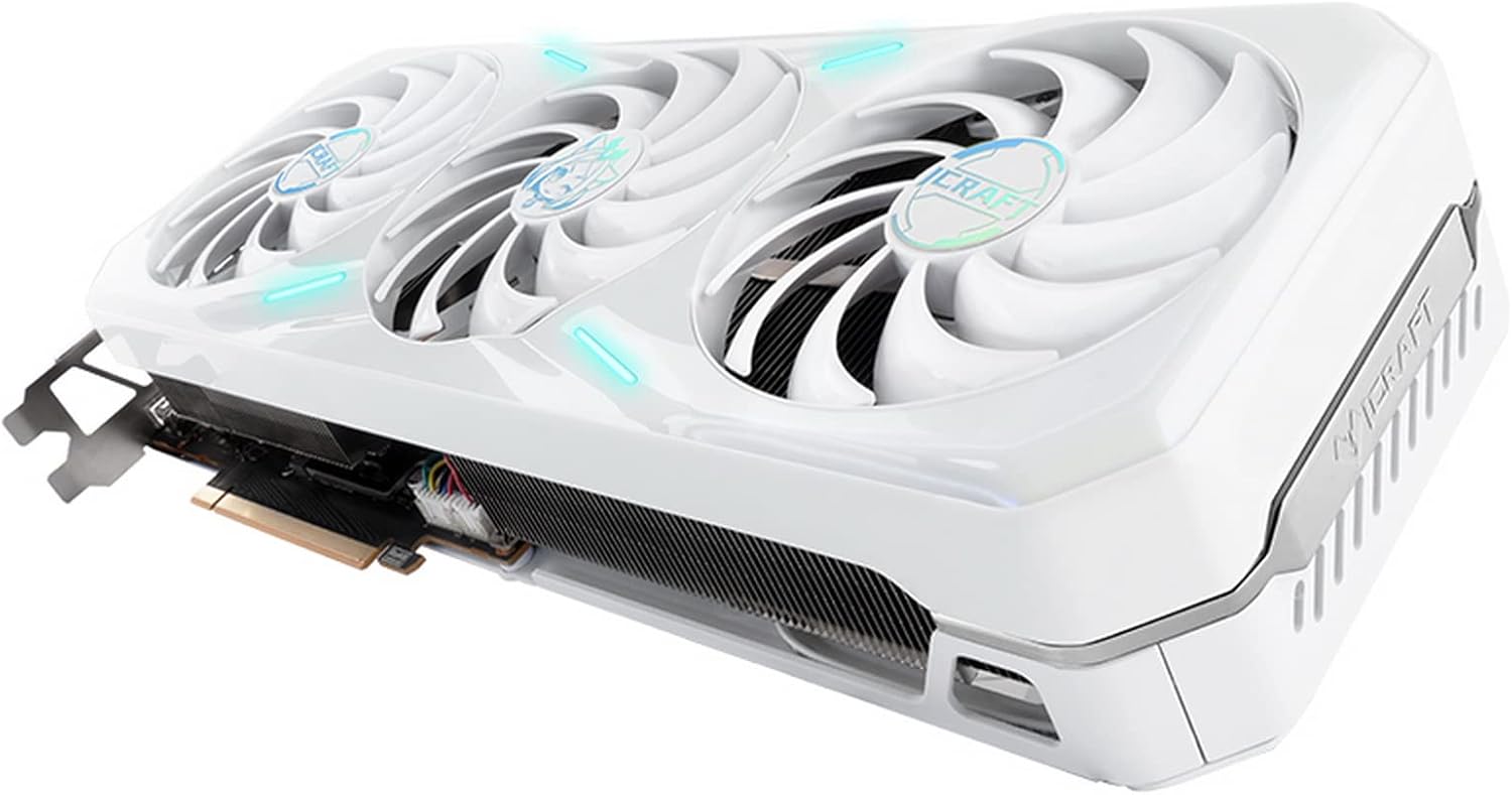 maxsun Geforce RTX 4070 Ti iCraft Limited Edition OC 12GB GDDR6X Video Graphics Card GPU for Computer Gaming PC HDMI2.1 DLSS 3.5 PCIE 4.0 X16 RGB 𝗔𝗻𝗶𝗺𝗲 𝗪𝗵𝗶𝘁𝗲 𝗚𝗣𝗨
