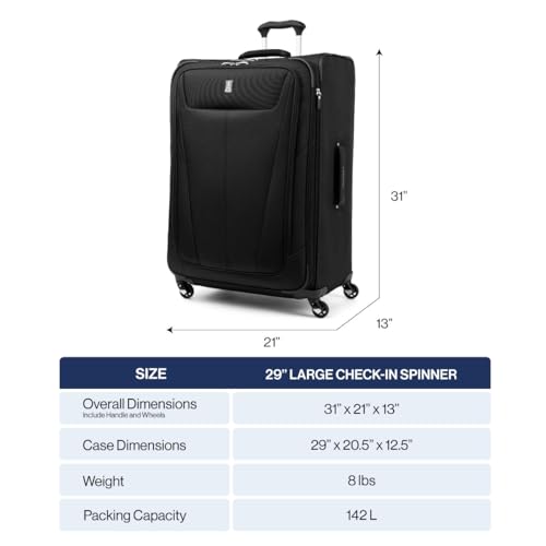 Travelpro Maxlite 5 Softside Expandable Carry on Luggage with 4 Spinner Wheels, Lightweight Suitcase, Men and Women, Slate Green, Compact Carry on 20-Inch